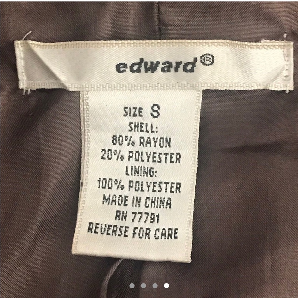 EDWARD Brand Vintage Velvet Jacket Size Small - Picture 4 of 5